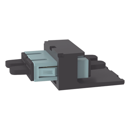 Módulo Acoplador SC Duplex, para Fibra Óptica Multimodo OM3/OM4, Tipo Mini-Com, Color Aqua
