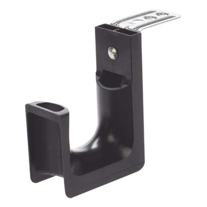 Sujetador STRONGHOLD tipo J (J-Hook), Con Soporte para Montaje en Techo, Para 46 Cables Cat6, Nylon 6.6, Color Negro, 1 pieza