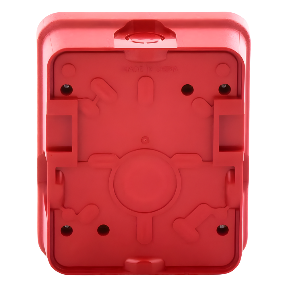 Cubierta para instalar sirenas estrobo en exterior compatible con estrobos sirenas Hochiki color rojo