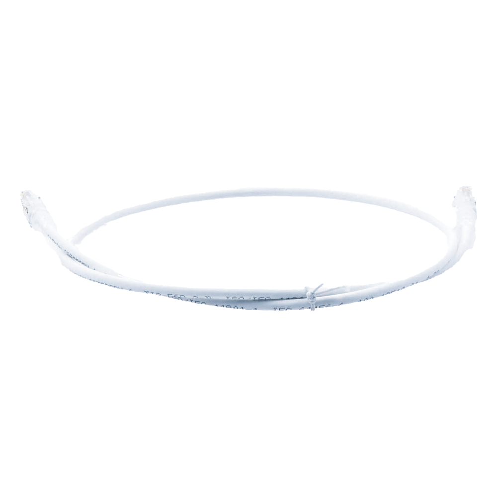 Patch Cord MC6 Modular Cat6 UTP, CM/LS0H, 0.91 Metros (3 Pies), Color Blanco, Versión Bulk (Sin Empaque Individual)