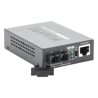 Convertidor de Medios 1000 Mbps UTP/Fibra Óptica Mono-Modo Hasta 20 Km, Conector SC