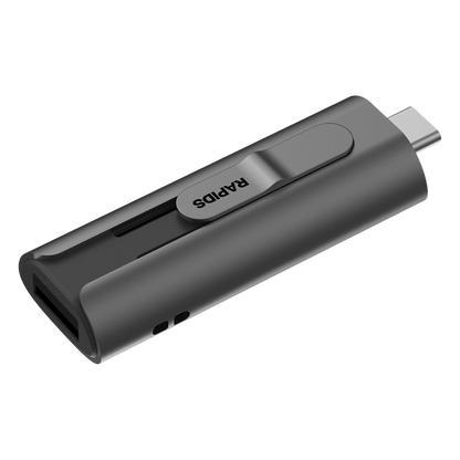 Memoria USB Dual SSD / 256 GB / USB-C y USB-A / 560 MB/s Lectura / OTG / Aleación de Aluminio