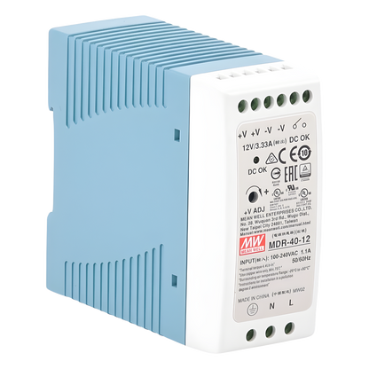 Fuente de poder Industrial Riel Din 12Vcc, 40W