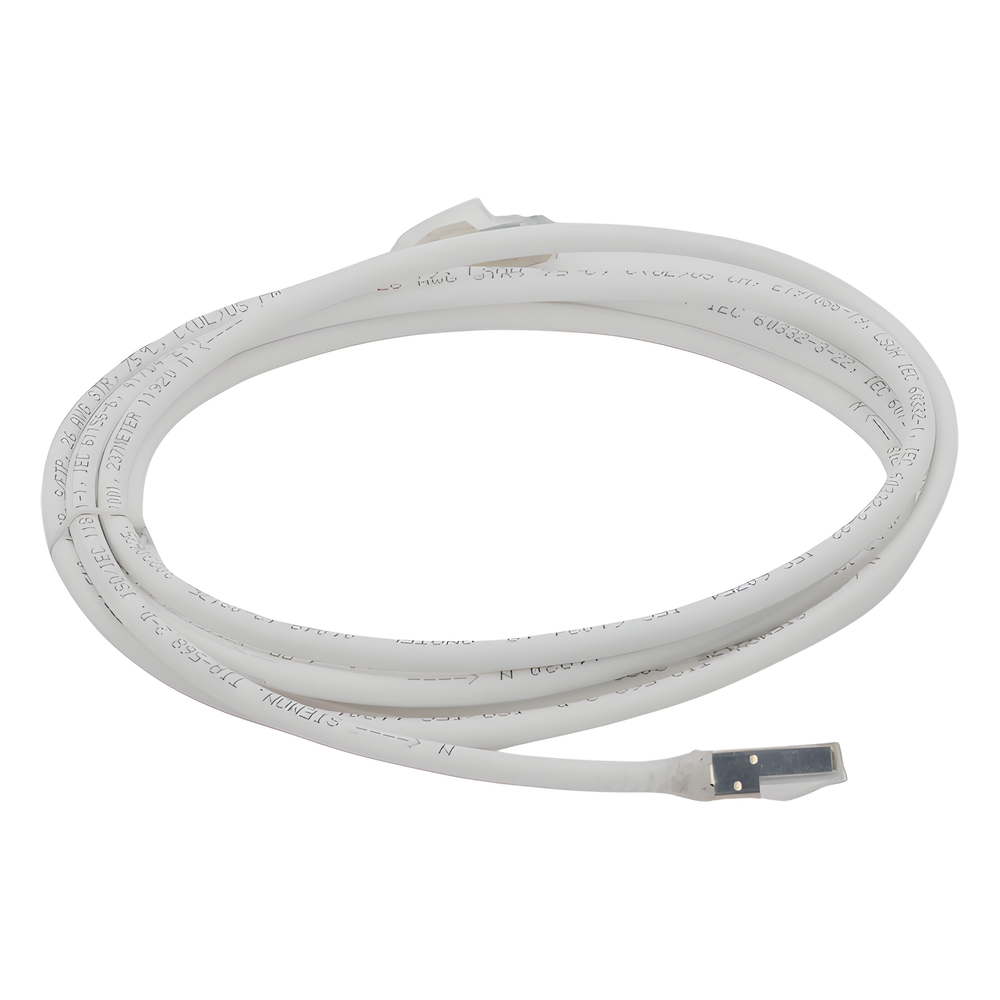 Patch Cord Z-MAX Cat6A S/FTP, CM/LS0H, 3.05 Metros (10 Pies), Color Blanco, Versión Bulk (Sin Empaque Individual)