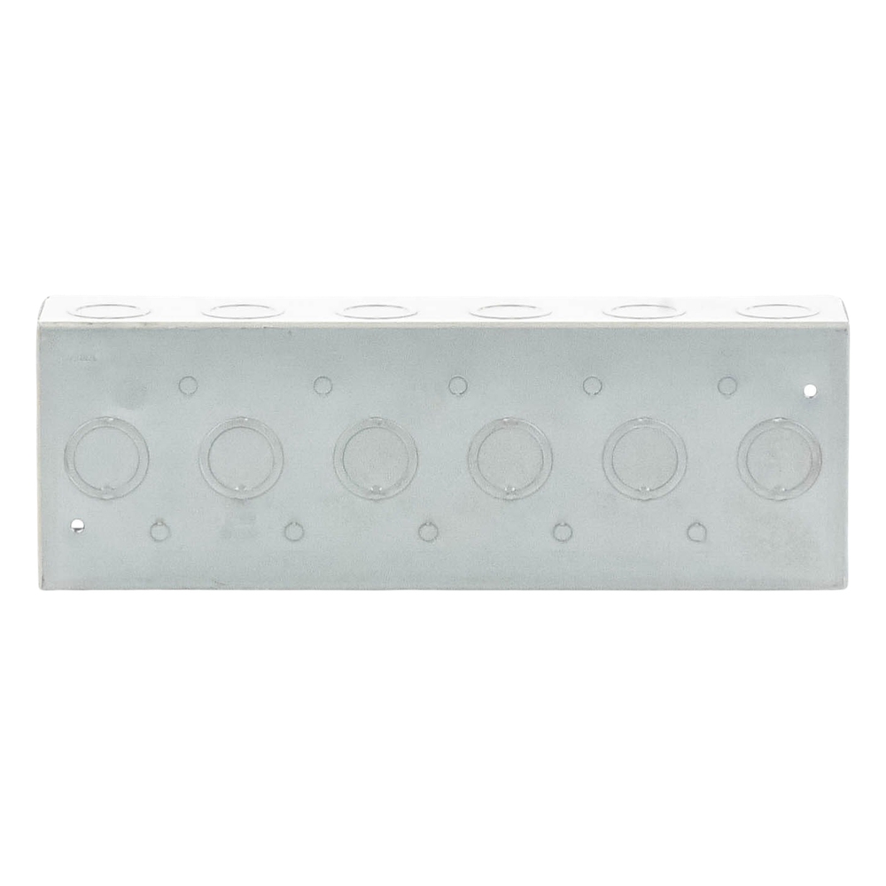 Caja de 6 Gang/Profundidad 2 1/2"/28 Entradas 1/2"-3/4".