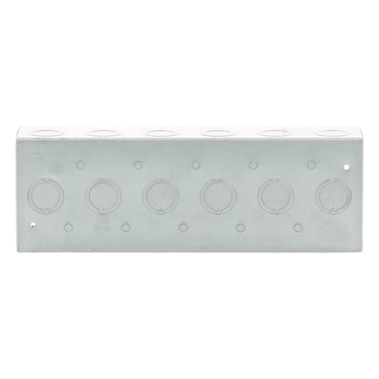 Caja de 6 Gang/Profundidad 2 1/2"/28 Entradas 1/2"-3/4".