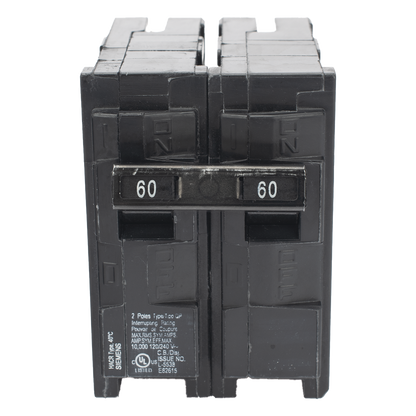 Interruptor automático enchufable tipo QP 2 polos, 60 amp