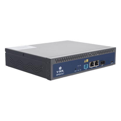 OLT de 1 puerto GPON SC/UPC + 3 puertos Uplink (2 puertos Gigabit Ethernet + 1 puerto SFP/SFP+), Fuente de alimentación redundante AC/DC , hasta 128
