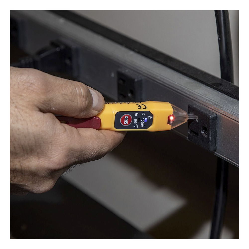 Detector de Voltaje sin Contacto tipo Lápiz, de Doble Rango de 12 a 1000 V CA o de 70 a 1000 V CA.