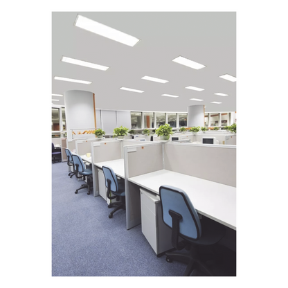 Panel LED Rectangular Empotrado o Suspendido /1195 x 295 mm / 127 Vca~60Hz / TC 6 500 K / Angulo de Luz de 140°