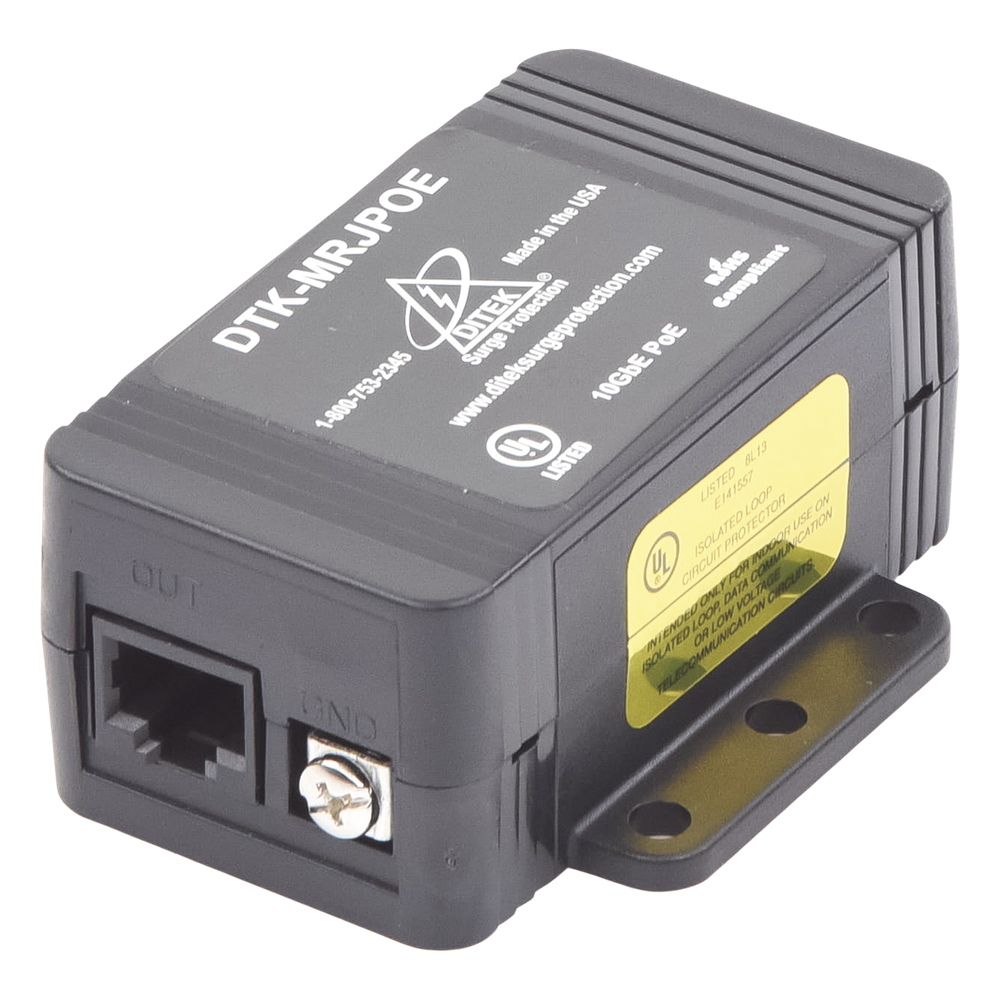 Protector PoE / RJ45 Hembra / 10 GbE / PoE y HiPoE / Cámaras IP y WAP