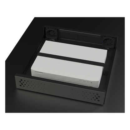 Gabinete Metálico de Seguridad para DVR/NVR, Ancho 396 mm x 78 mm de Alto x