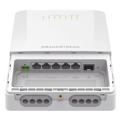 Switch PoE Lite administrable para exteriores de 6 puertos (5GE+1SFP) / Clasificación IP66 a prueba de polvo y agua
