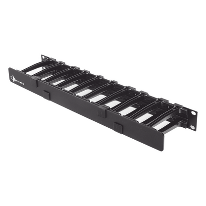 Organizador de Cable Horizontal RouteIT, Sencillo, Para Rack de 19in, 4in de profundidad, 1UR
