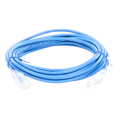Cable de Parcheo Slim UTP Cat6A - 3 Metros (9.84 Pies) Azul, Diámetro Reducido (28 AWG)