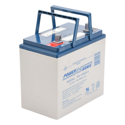 Batería 12V, 55AH, Para Respaldo, Tecnologías AGM/VRLA, 5 Años Vida Útil, Terminales U, Reconocida UL