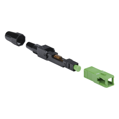 Conector Rápido de Instalación en Campo, Monomodo, SC/APC, Pre-Pulido, Re-Terminable, Ideal para Aplicaciones FTTx