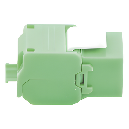 Módulo Jack Keystone Cat5e (Toolless), con Terminación en Ángulo 180 - Color Verde, Compatible con Faceplate y Patchpanel Linkedpro