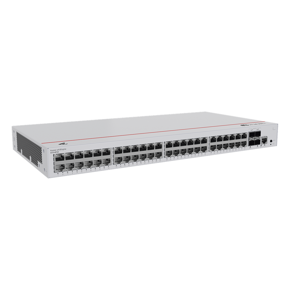 Switch de Distribución/Core Gigabit Administrable Capa 3 / 48 puertos 10/100/1000 Mbps / 4 Puertos 10GE SFP+ Uplink / ERPS / Rutas Estáticas / iStack