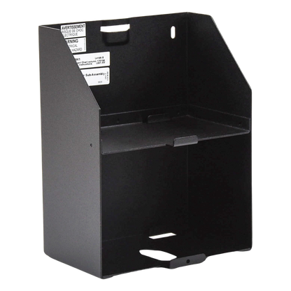 Chasis auxiliar para dos baterías de 12 Ah / montaje lateral en amplificadores serie DAA2 de NOTIFIER / negro