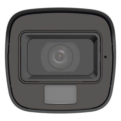 [Dual Light] Bala IP 4 Megapixel / Lente 2.8 mm / Ángulo de visión 104° / 20 mts IR + 15 mts Luz Blanca / Micrófono Integrado / ACUSENSE Lite