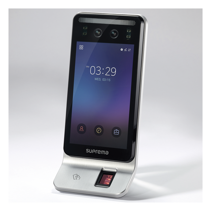 Lector Multi-tecnologia con detector de cubrebocas- Reconocimiento Facial, Huella, Tarjeta Móvil y lector de RFID(125kHz EM & 13.56 Mhz MIFARE)