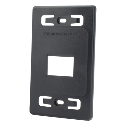 Placa de Pared Modular MAX, de 2 Salida, Color Negro
