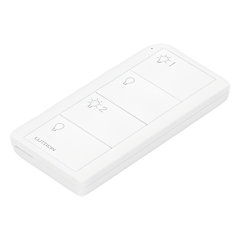 Control Pico inalámbrico de 4 botones para encender y apagar dos grupos de luces, con batería de 10 años, compatible con Caseta Wireless, RadioRA 2 y
