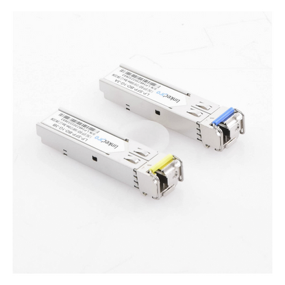 Transceptores Ópticos Bidireccionales SFP (Mini-Gbic) / Monomodo 1310 & 1550 nm / 1.25 Gbps / 1000BASE-BX / Conector LC/UPC Simplex / DDM / Hasta 3