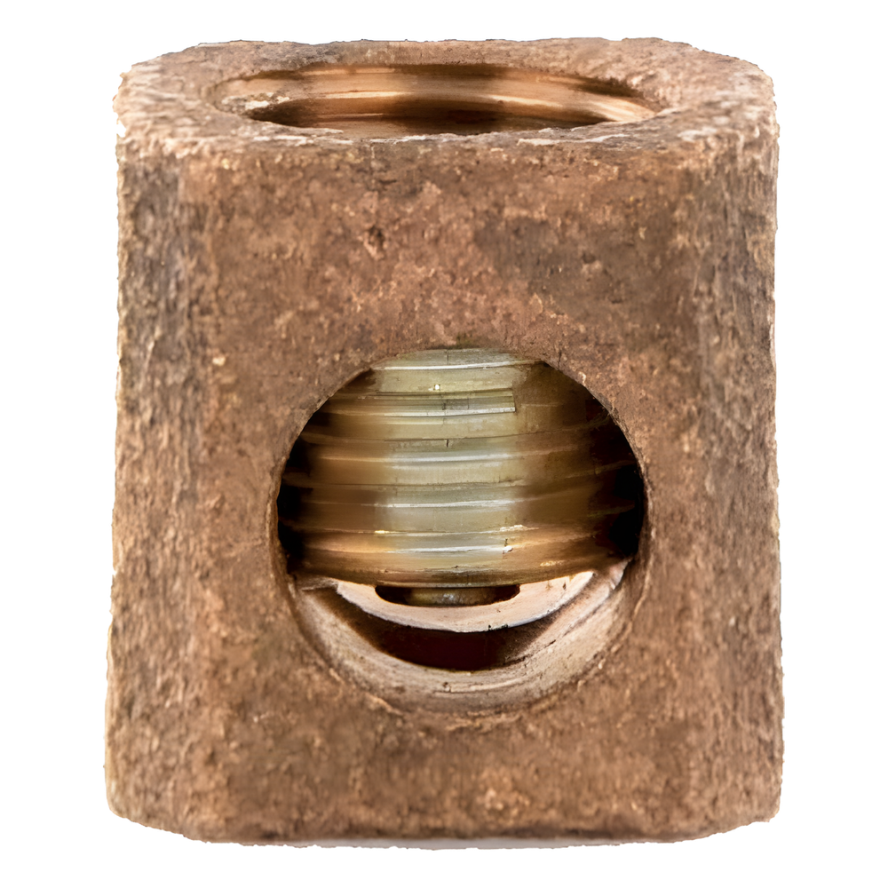Terminal Tipo Lengüeta Recta de Cobre, Cal. 8 a 1/0 AWG, Orificio para perno de 5/16" (7.9mm)