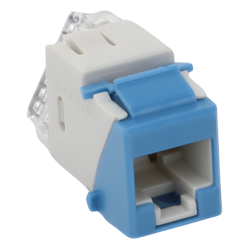Jack UltraMAX Cat6, UTP, Tipo Keystone, Color Azul, Punch Down