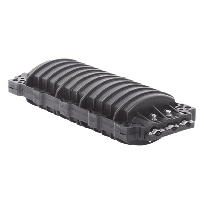 Caja de Distribución de Fibra Óptica Horizontal, Hasta 96 Empalmes, Exterior IP68, 2 Puertos de Entrada y Salida