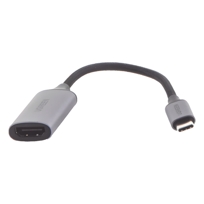 Cable Adaptador USB C a HDMI 4K@60Hz / Convertidor Thunderbolt 3 / Caja de Aluminio / HDMI V2.0 / 3D / Longitud del Cable 10 cm (3.94 Pulgadas)