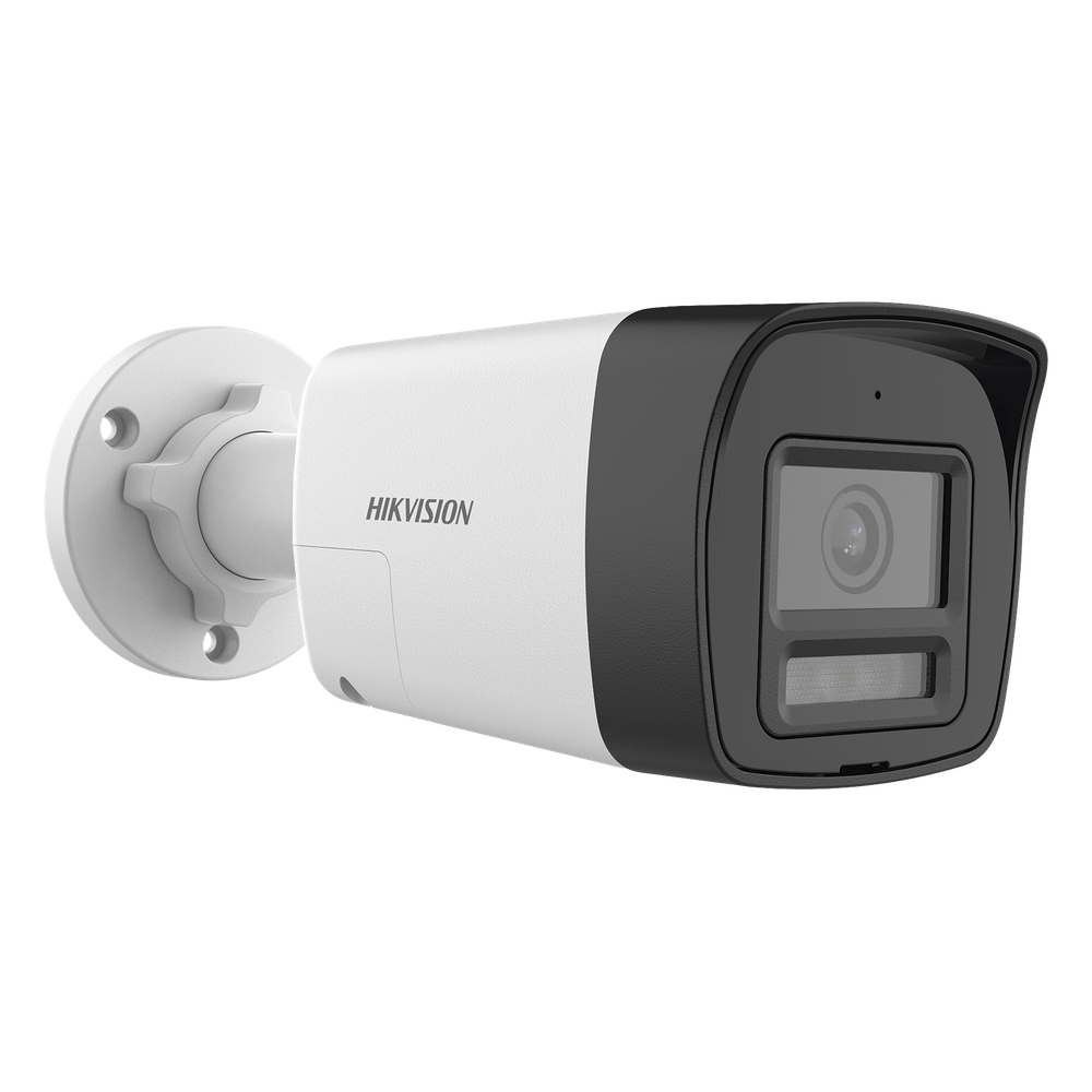 [Audio Bidireccional + Dual Light + ColorVu] Bala TURBOHD 4K (8 Megapixel) / Lente 2.8 mm / 30 mts IR EXIR + 20 mts Luz Blanca / Micrófono y Bocina