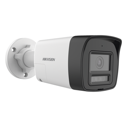 [Audio Bidireccional + Dual Light + ColorVu] Bala TURBOHD 4K (8 Megapixel) / Lente 2.8 mm / 30 mts IR EXIR + 20 mts Luz Blanca / Micrófono y Bocina