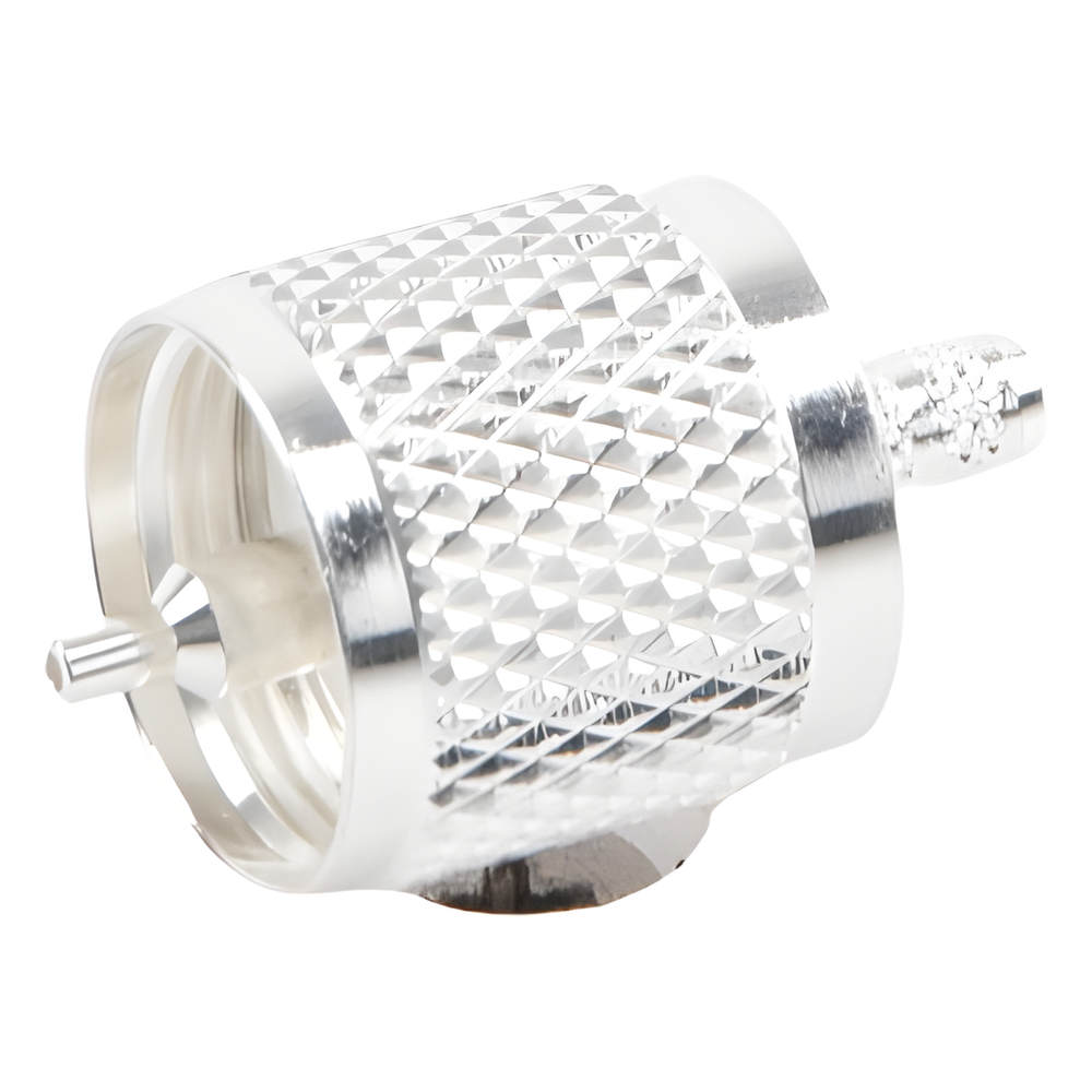 Conector UHF Macho (PL-259) de anillo plegable para cables RG-58/U, RG-142/U
