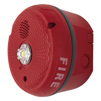 Sirena con Lámpara LED Estroboscópica / Montaje en Techo / Nivel de Candelas Seleccionable / Color Rojo / Nuevo Diseño Moderno y Elegante / Menor