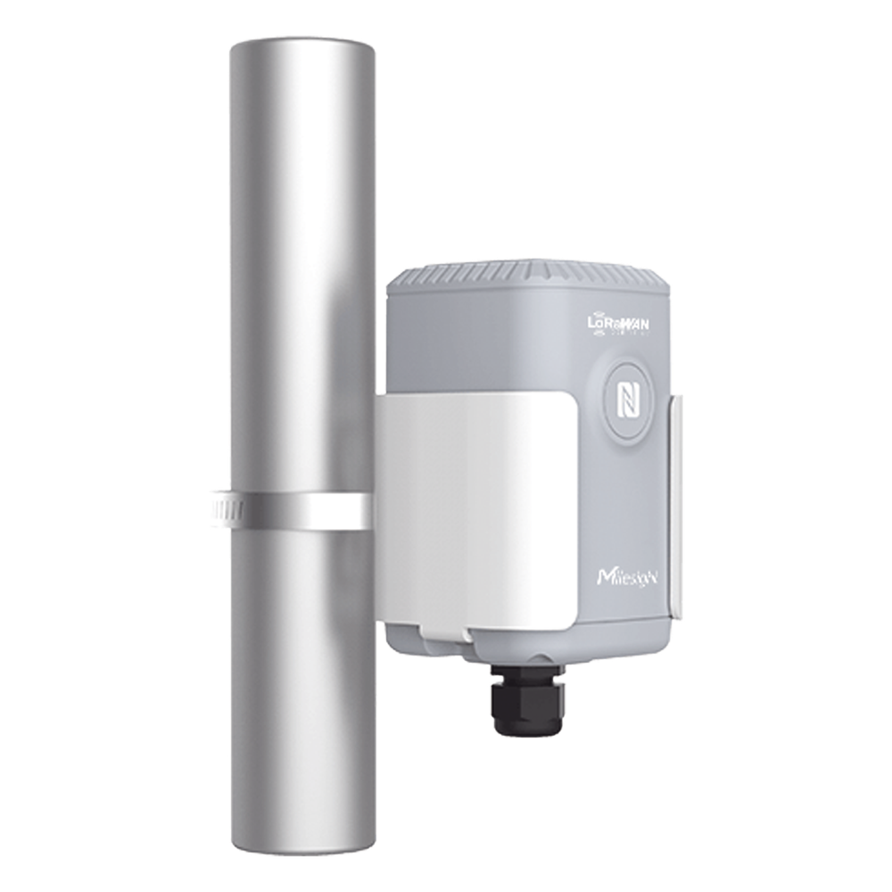 Sensor IoT de Suelo LoRaWAN / Humedad, Temperatura y Conductividad / Sonda FDR de Precisión / Batería 19,000 mAh (10 Años) / NFC + Milesight IoT Cloud