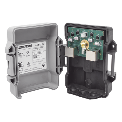 Protector PoE Exterior Gigabit / Tecnología Híbrida SASD+GDT / 100W PoE++ / RJ45 Blindado / IP65 / Enlaces Inalámbricos