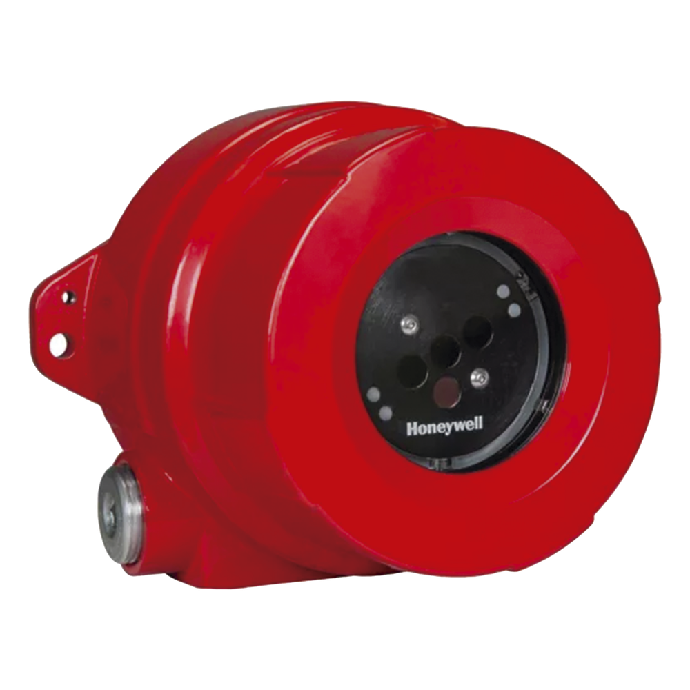 Detector de llama industrial triple infrarrojo IR3 con anillo LED de estado, campo de visión de 90° y alcance hasta 60 m