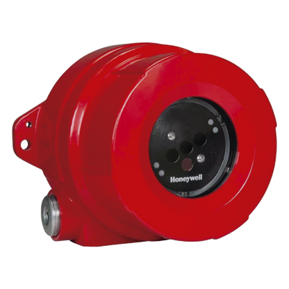 Detector de llama industrial triple infrarrojo IR3 con anillo LED de estado, campo de visión de 90° y alcance hasta 60 m
