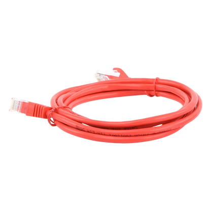 Cable de Parcheo UTP Cat5e - 2.0 Metros (6.56 Pies) - Rojo