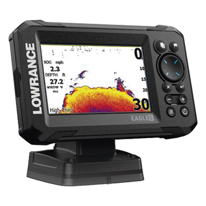 Eagle-5 ecosonda en pantalla horizontal IPS de 5 pulgadas, incluye transductor skimmer 50/200 kHz