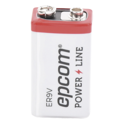 Batería de Litio 9V / 1200 mAh / Cloruro de Tionilo / No Recargable / Operación -60°C a +85°C / Acero Inoxidable