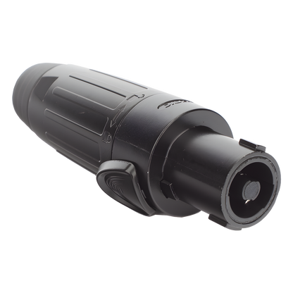 Conector Speakon | Hembra | 4 polos | carcasa negra | Cable AWG10 | 30A