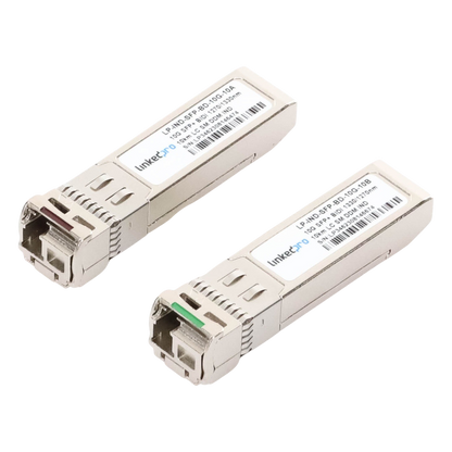 Transceptores Ópticos Industriales Bidireccionales SFP+ (Mini-Gbic) / Monomodo 1270 & 1330 nm / 10 Gbps / 10GBASE / Conector LC/UPC Simplex / DDM
