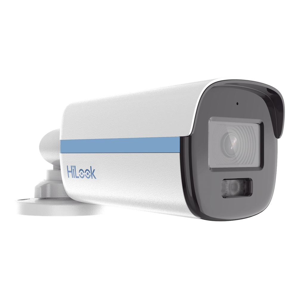 [Dual Light + ColorVu] Bala TURBOHD 3K / 5 Megapixel / Lente 3.6 mm / Audio por Coaxitron / 40 mts IR + 40 mts Luz Blanca / Exterior IP67 / Metal