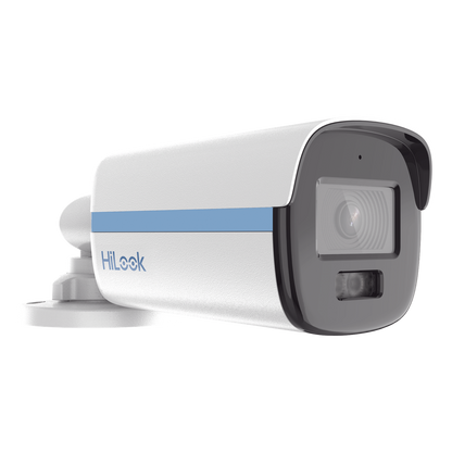 [Dual Light + ColorVu] Bala TURBOHD 3K / 5 Megapixel / Lente 3.6 mm / Audio por Coaxitron / 40 mts IR + 40 mts Luz Blanca / Exterior IP67 / Metal