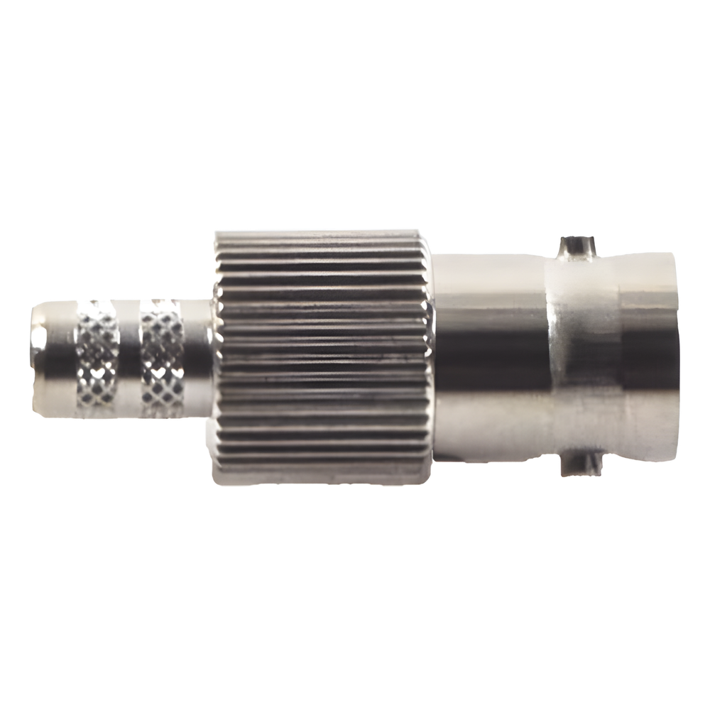 Conector BNC Hembra de Anillo para Cables RG-8/X, LMR-240, 9258, Níquel/ Oro/ Delrin