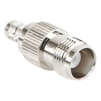 Conector TNC Hembra de Anillo Plegable para Cables RG-8/X, LMR-240, Grupo X, Níquel/ Oro/ Delrin
